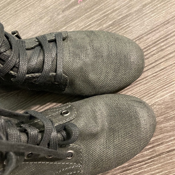 Zanotti knee high coated cotton leather versatile boots - Picture 10 of 16